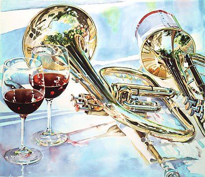 wine and music